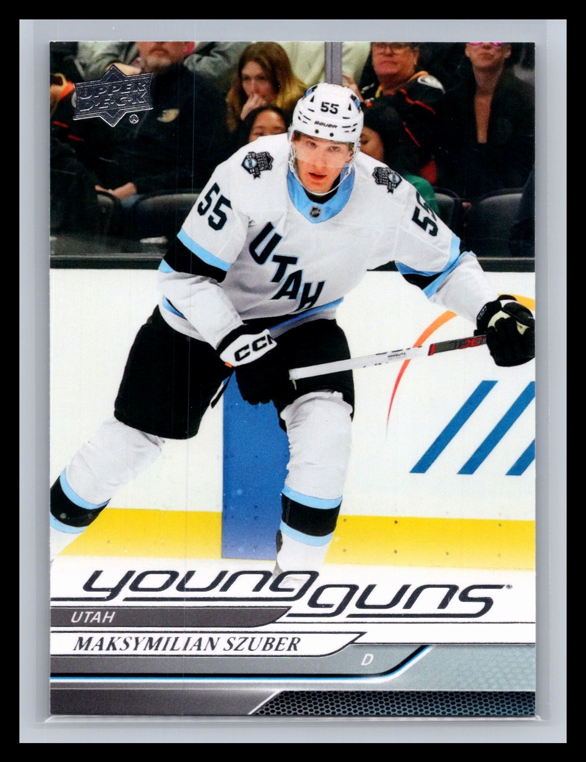 2024-25 Upper Deck #456 Maksymilian Szuber YOUNG GUNS Rookie RC Utah Mammoth