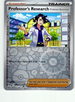 Professor's Research Professor Sycamore 125/131 Prismatic Evolutions Reverse LP