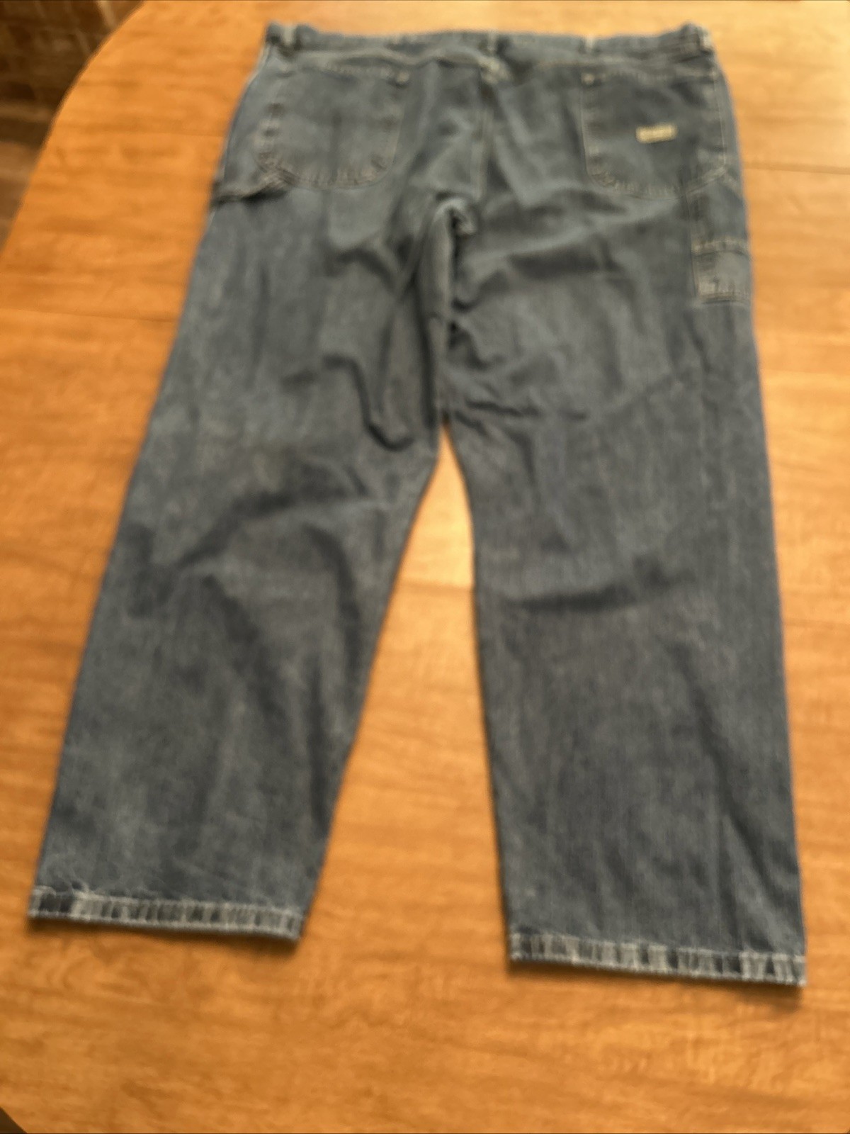 Wrangler Jeans Mens 46x32 Carpenter Blue Med Wash Denim 94LSWDV Work thumbnail 11