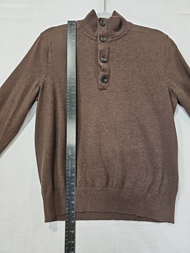 Banana Republic Sweater Mens S Button Zip Henley Long Sleeve Cotton Pullover - Picture 9 of 21
