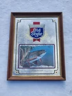 Vintage 1992 Heileman's Old Style Beer Brook Trout Fish Bar Mirror Sign NICE!