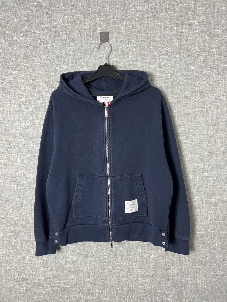 パーカー・フーディ Thom Browne Classic Full Zip Hoodie THOM BROWNE - Men Classic Full Zip Hoodie In Classic