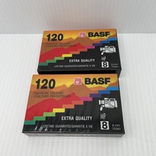 BASF P6-120 8mm Video Camcorder Cassette Tape - New Sealed 2 Pk