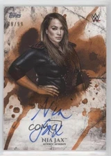 2018 Topps WWE Undisputed Undisputed Auto Orange 9/99 Nia Jax #UA-NJ Auto 0c3