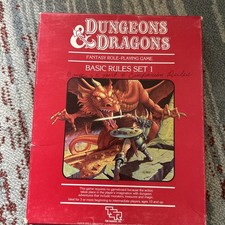 Coffret complet D&D Expert 1981 1ère IMPRESSION livre de règles et île de la Dread + crayon