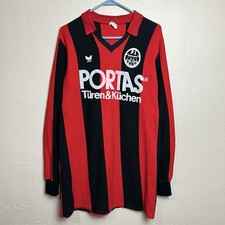 Vintage Eintracht Frankfurt Football Soccer Shirt Jersey Large 1980s 80s Portas