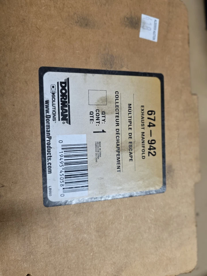 Colector de escape Dorman lado del pasajero para 03-10 Ford F250 F350 E350 6,0 L diésel Foto 2 de 3