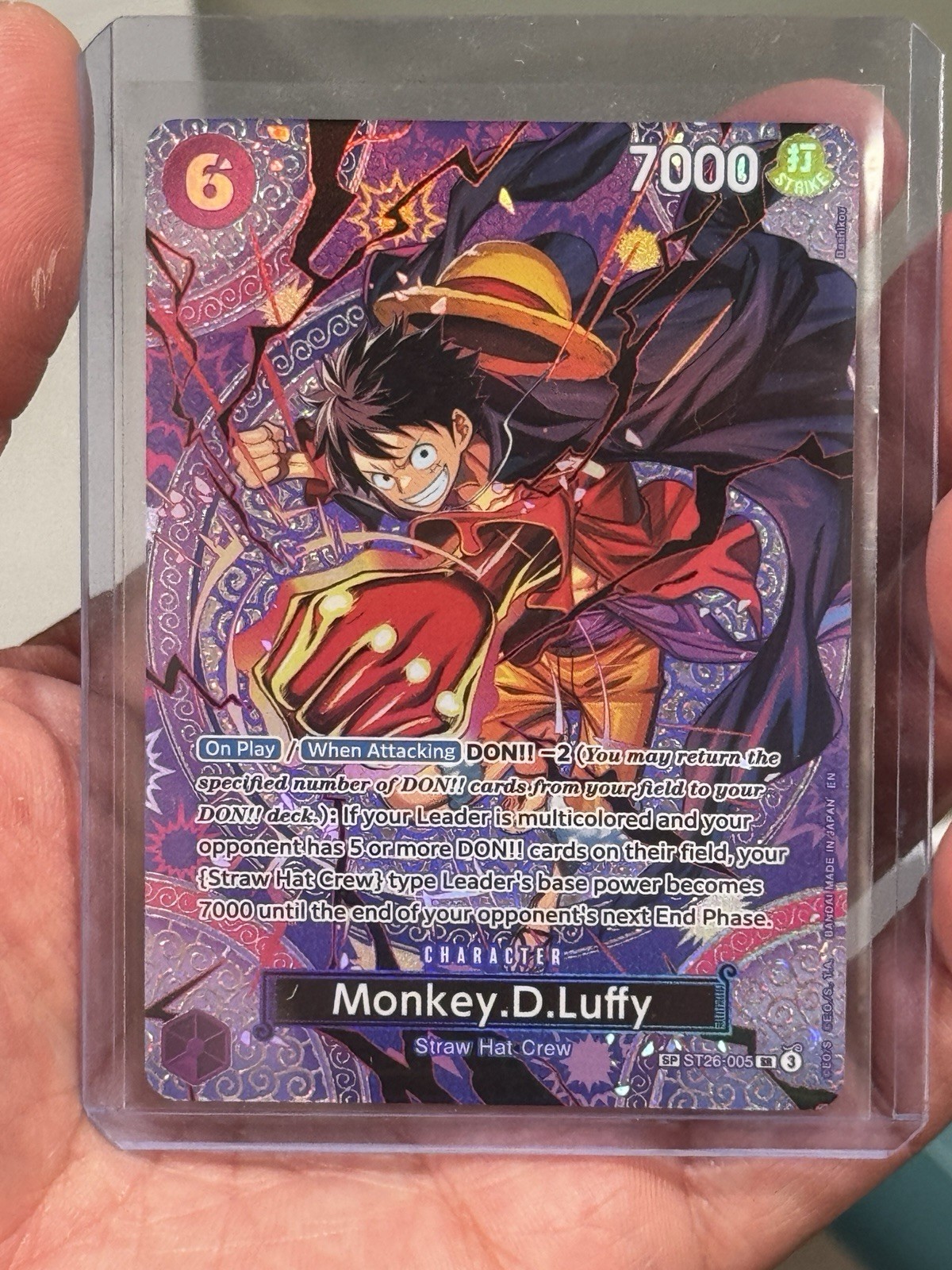 Monkey.D.Luffy (SP) ST26-005 Adventure on Kami's Island Foil
