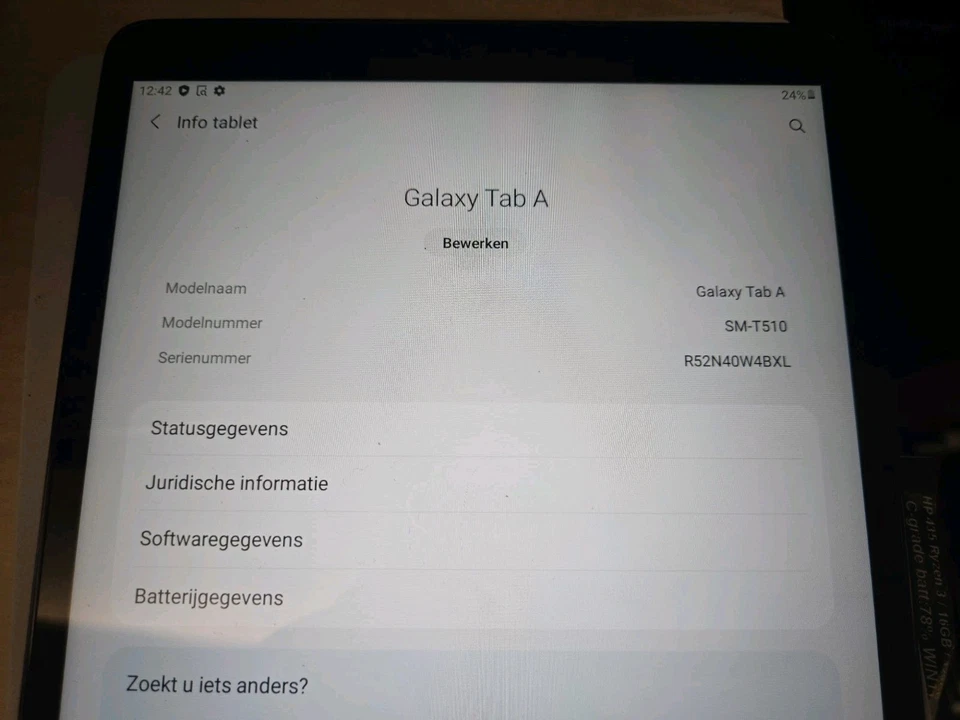 Tab A 10" tablet - Samsung SM-T510 - Vgc - 32GB - Bild 2 von 4