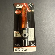 Little Kids Star Wars Lightsaber Light-Up Bubble Wand, 0.68 fl oz 20 mL