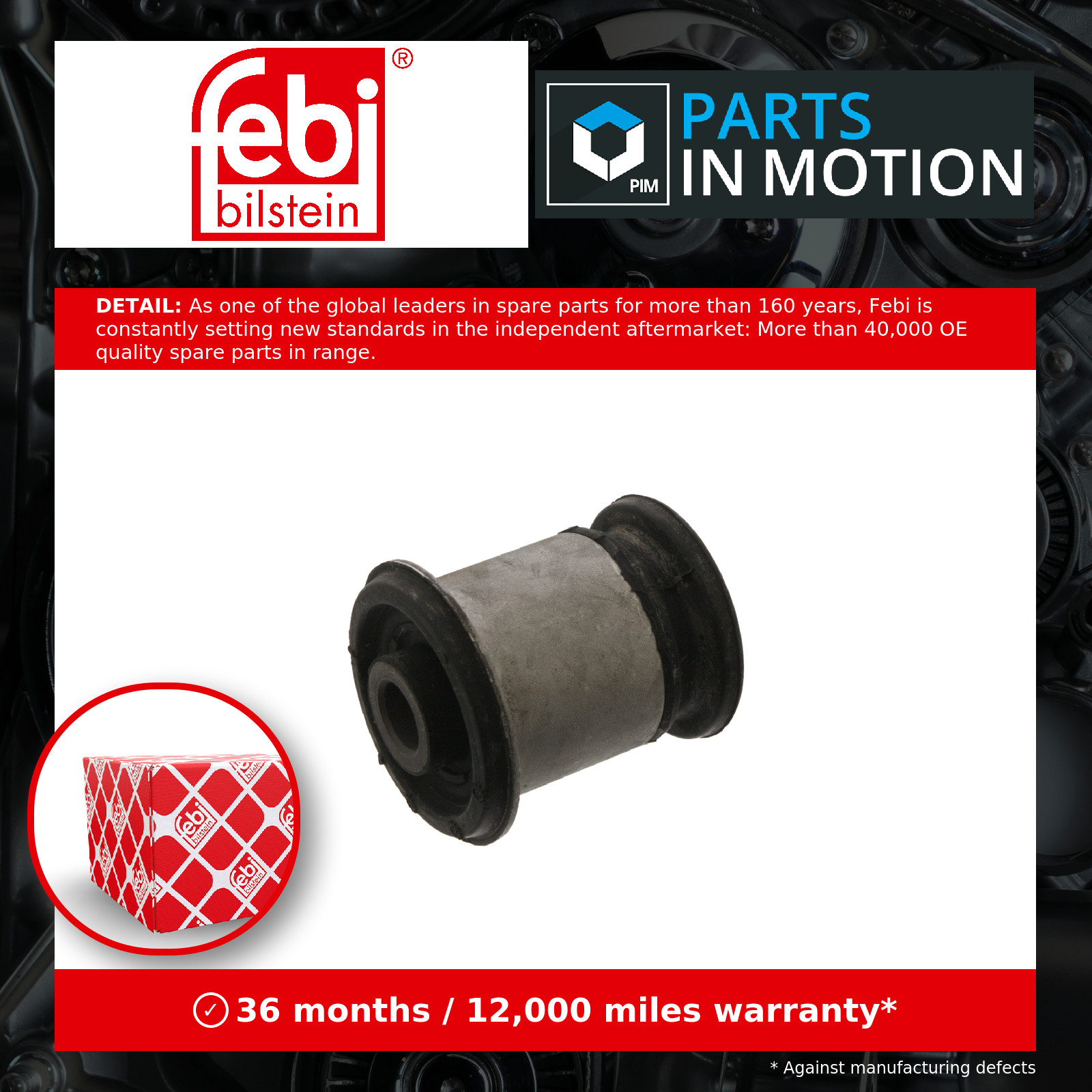 Front Lower Control Arm Bush Fits Vauxhall Astra Insignia Chevrolet G Febi 39362 - Image 3