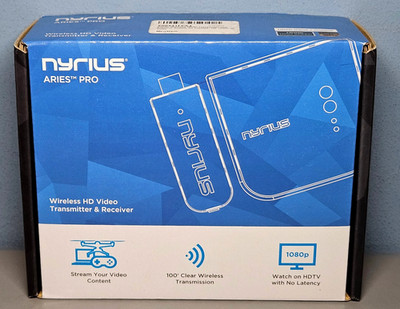 Nyrius Aries Pro Wireless HD Video Transmitter & Receiver - New & Sealed!