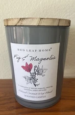 Red Leaf Home Fig & Magnolia Natural Coconut Wax Blend Candle 15.5oz.