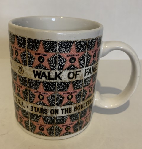 Hollywood Walk Of Fame Stars On Boulevard Coffee Mug Cup Karol Western Corp 1992 - Picture 3 of 6