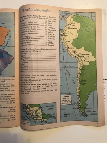 Map Skills For Today (A Weekly Reader Skills Book, 1986) Vintage - Picture 8 of 9
