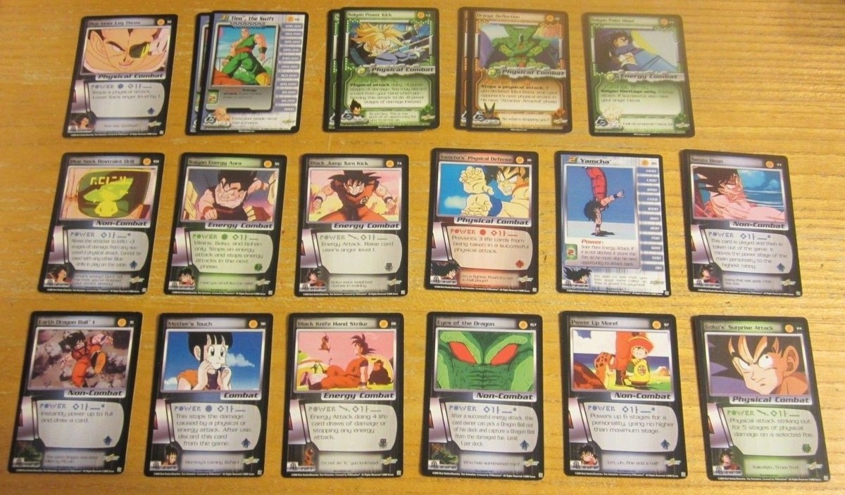 Dragonball Z TCG Trading Card Game Lot of 20 Trading Cards w/16