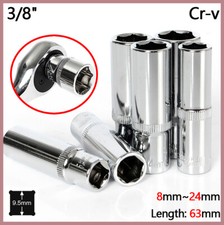3/8 Socket Set Hex Socket Extended Square Dri...