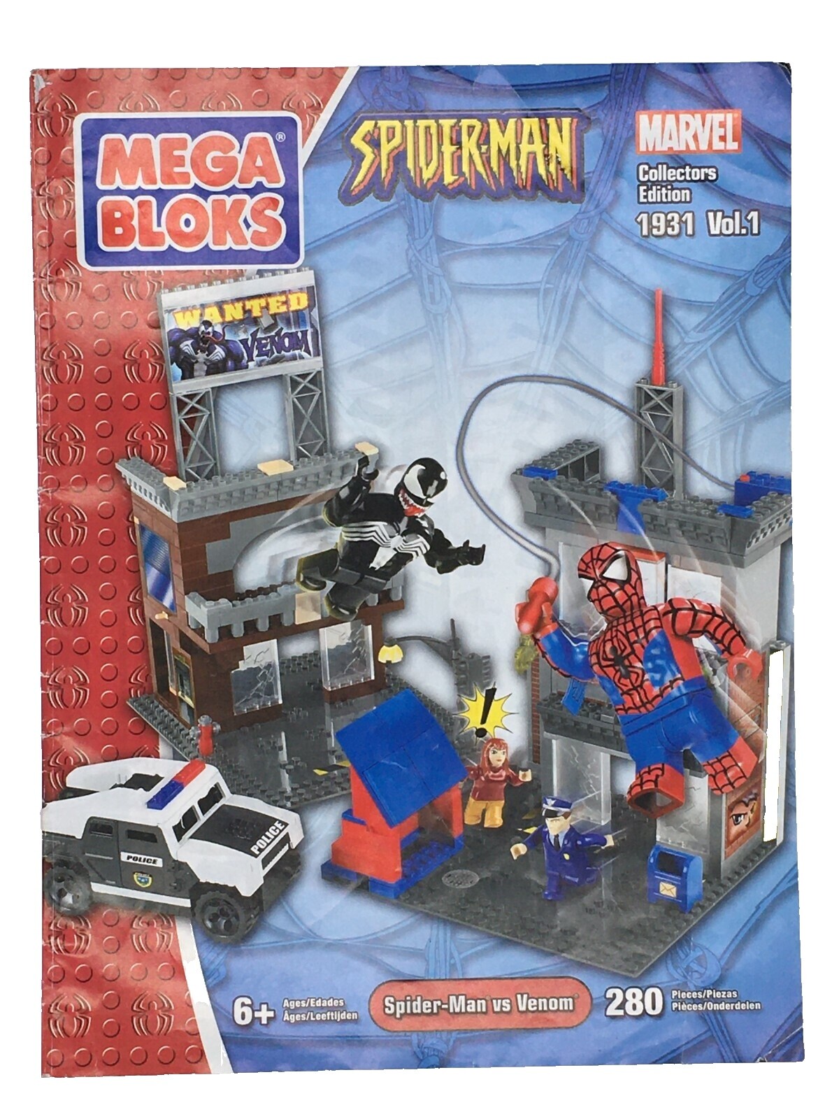 MEGA BLOKS spider-man vs venom Complet VINTAGE 280