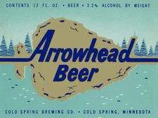 Arrowhead Beer of Cold Spring MN NEW Metal Sign 24"x30" USA STEEL XL Size 7 lb