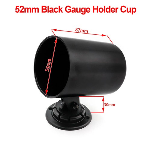 Supporto manometro auto universale 52 mm nero singolo doppio triplo manometro auto pod - Foto 11 di 35