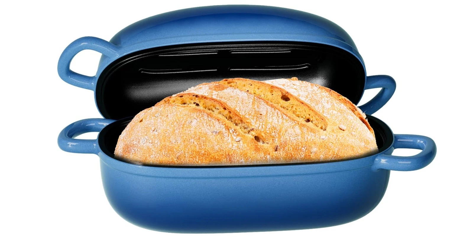 Dutch Oven for Bread Baking - 2.5QT Bread Pans for Homemade Bread Cast Iron B...