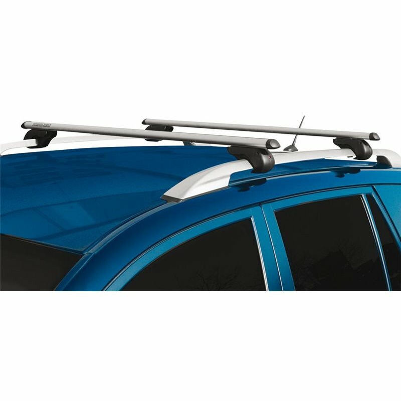 Barre Portatutto Universali BRIO In Alluminio - Lunghe 135 Cm, Portata 90 Kg - Per Veicoli Con Rail Alti