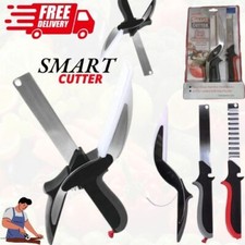 2 in 1 Smart Cutter Chopping Board, Smart Scissor, Removable Knife, Safety Lock