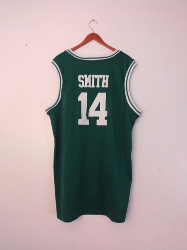 💥 Bel Air Academy Stitched Will Smith #14 Basketball Green Jersey Mens Size XL - 第 1/5 張圖片