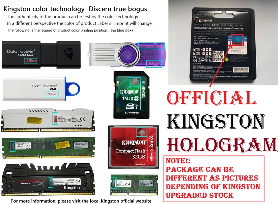 GENUINE Kingston 32GB Micro sd card TF Flash Memory MicroSd SDHC Class 10 REAL  - Image 3 of 4