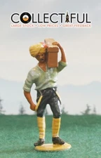 LEAD SOLDIER - INDIAN SIKH W/ AMMO CRATE - ARTILLERY ?  - BRITAINS SIZE🔥507
