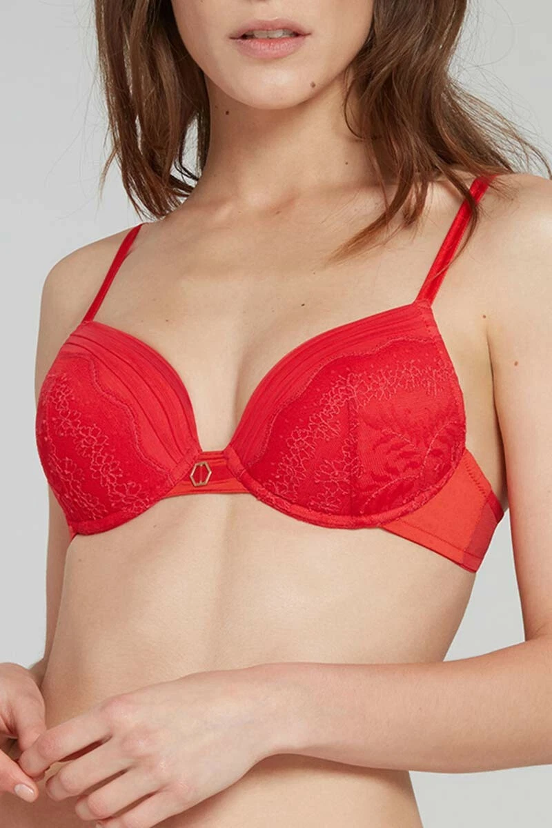 Soutien-gorge Lou 1155 Rouge - Taille FR 80B / EU/DE 65B - Neuf Avec étiquettes