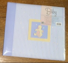 New MBI  The Baby Collection Scrapbook Photo Album 12x12 Infant Boy Girl Stripe