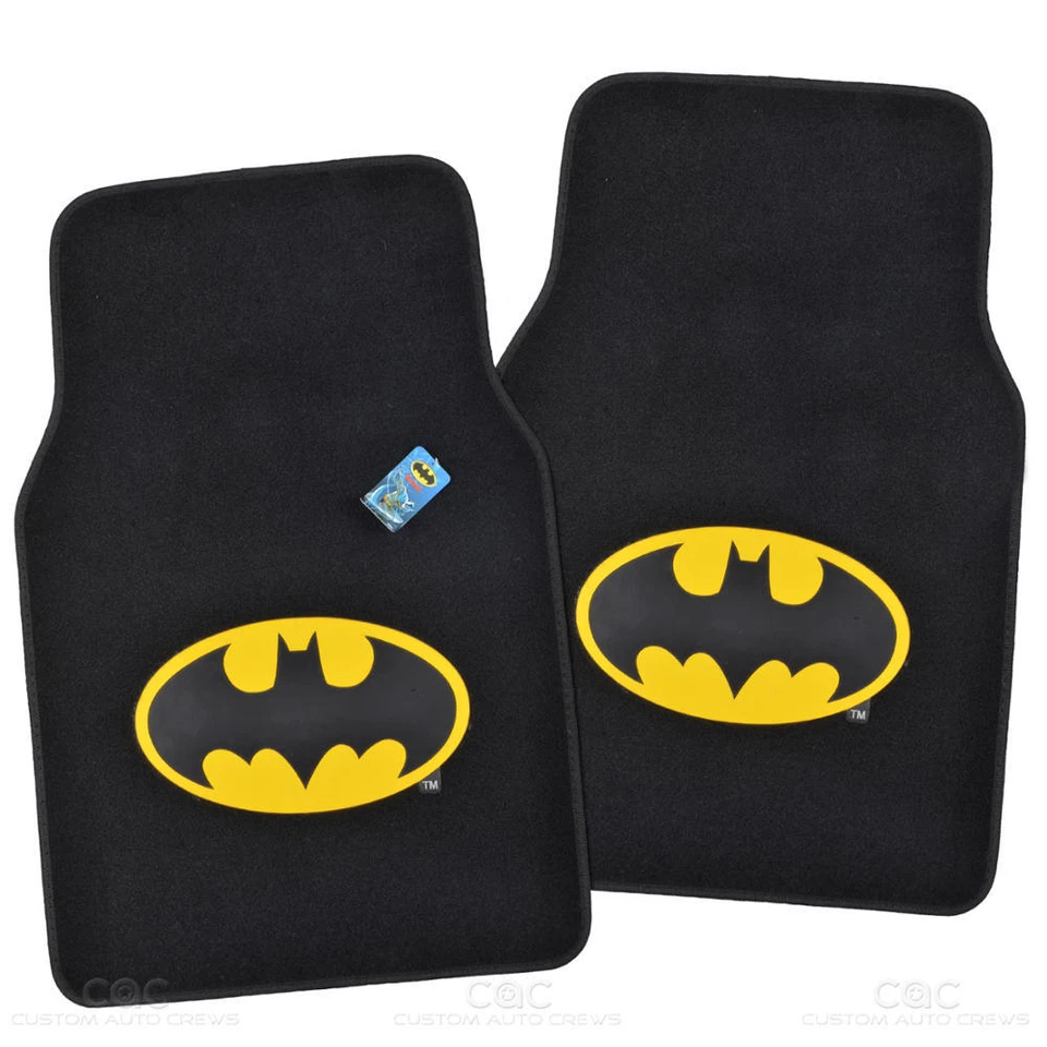 Fundas de asiento y alfombrillas Batman - Almohadillas de alfombra de banco delantero trasero para coche Super Hero Foto 3 de 4