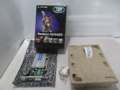 Sapphire HD 5450 1GB Radeon Silent Video Graphics Card 299-2E127-230SA