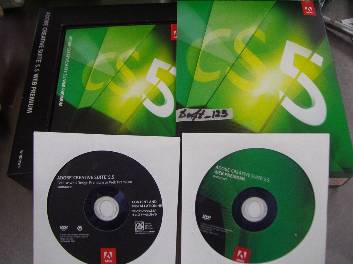 Adobe Creative Suite 5.5 CS5.5 WEB Premium For Windows Full Retai DVD Version