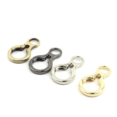 Klein Karabiner Karabinerhaken Schlüssel O Ring rund Metall  C5Gourd