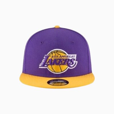 New Era Los Angeles Lakers 9FIFTY Snapback Hat NBA Purple Gold Two-Tone Cap