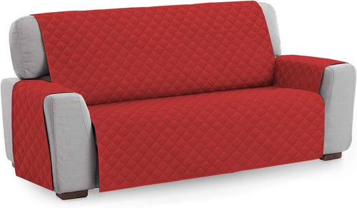 QUILTED SOFA COVERS Slipcover Reversible Pet Protector Settee 1/2/3 Seater Throw - Picture 37 of 69