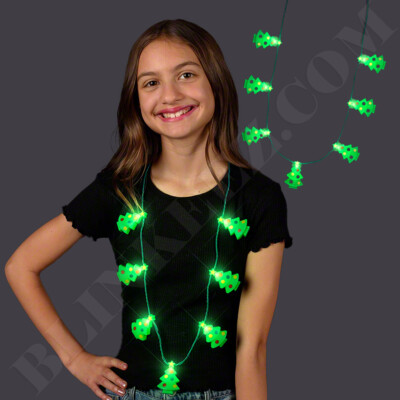 Light Up Christmas Jewelry Necklace Christmas Led Light Up Jumbo