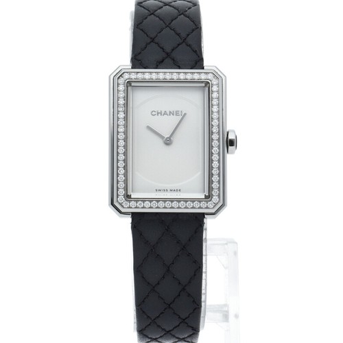 CHANEL Boyfriend Ladies Watch Diamond Bezel H6955 Stainless Steel / Leather ... - Picture 2 of 6