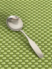 Oneida PAUL REVERE Stainless Round Cream Soup Spoon Satin NEW Flatware - 5 7/8"