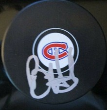 BRIAN HAYWARD SIGNED MONTREAL CANADIENS HOCKEY PUCK w/ COA
