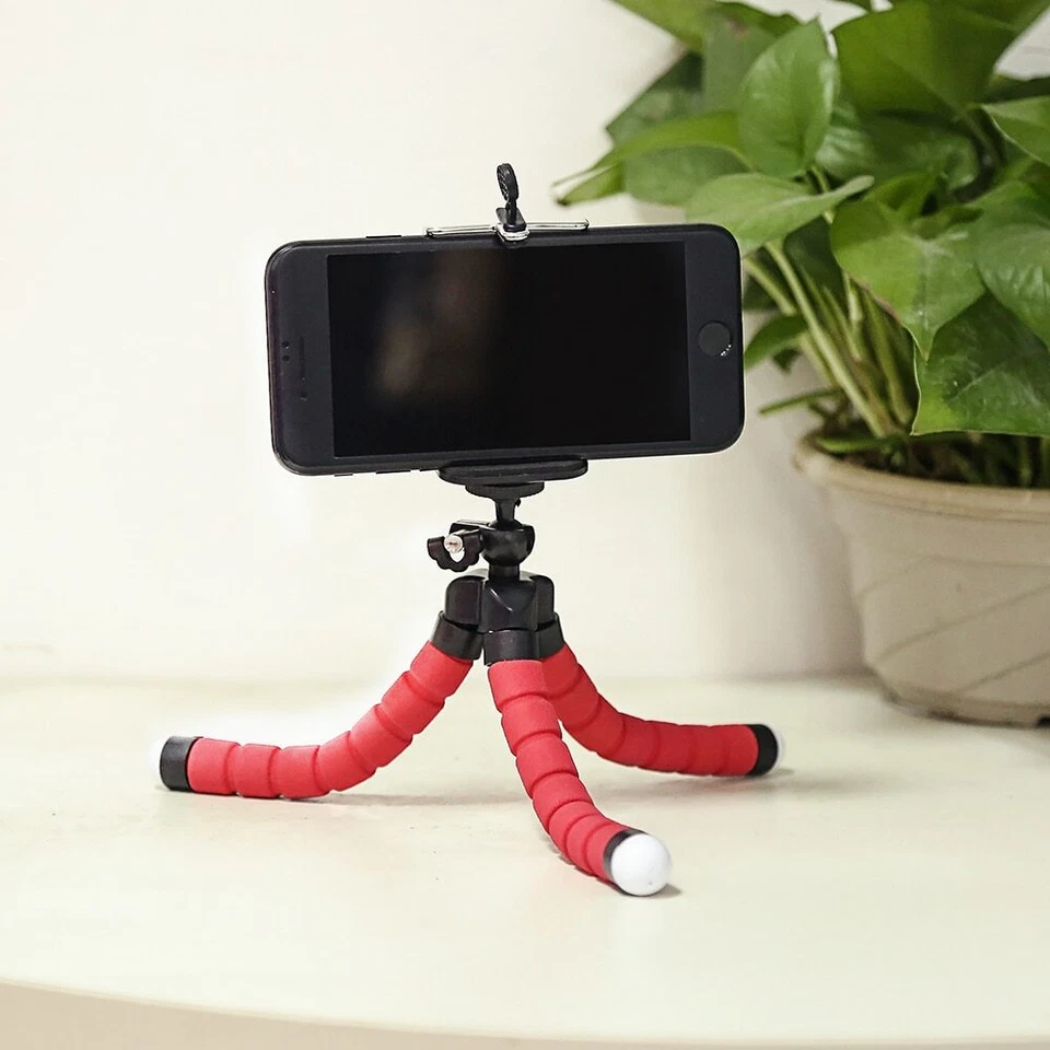 Mini Flexible Sponge Octopus Tripod Phone Holder for Smartphone Camera and GoPro - Image 2 of 4