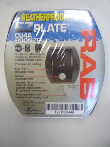 Rab EZ Plate Universal Weatherproof Mounting Plate CU4A BRONZE - Picture 2 of 2