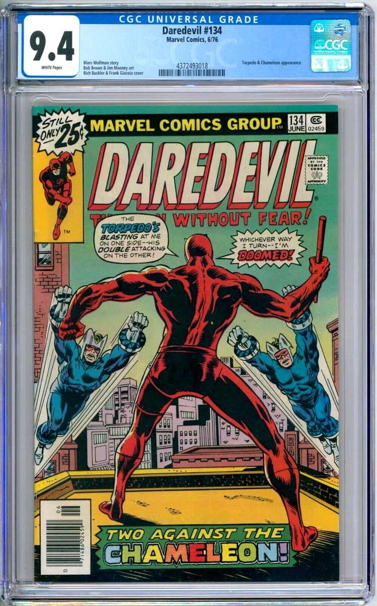 Daredevil 134 CGC Graded 9.4 NM Marvel Comics 1976 | eBay
