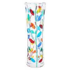 Glass Of Venice Murano Italian Handmade Crystal Flower Vase - Multicolor Tree Le
