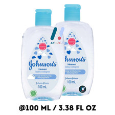 2X 100ml JOHNSON'S Baby Cologne Heaven Castor Oil Long Lasting Fragrance All Day