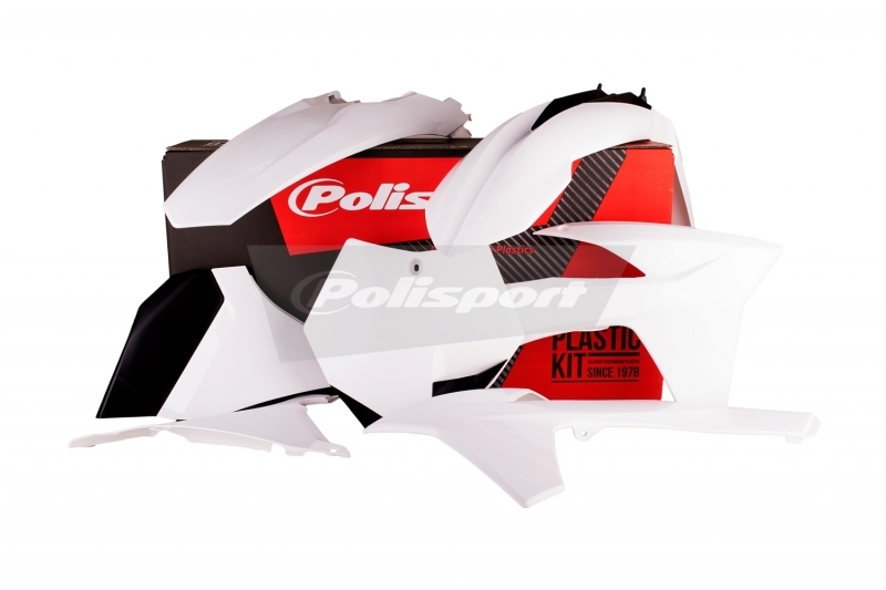 Kit plastiques Polisport blanc pour moto cross KTM SX et SX-F 2011