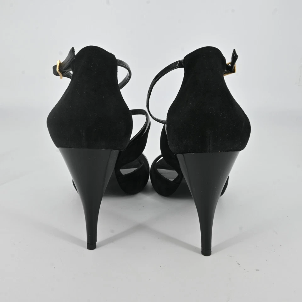PIERRE HARDY Black Strappy Suede & Leather Heels Size 39.5 - Image 3 of 4