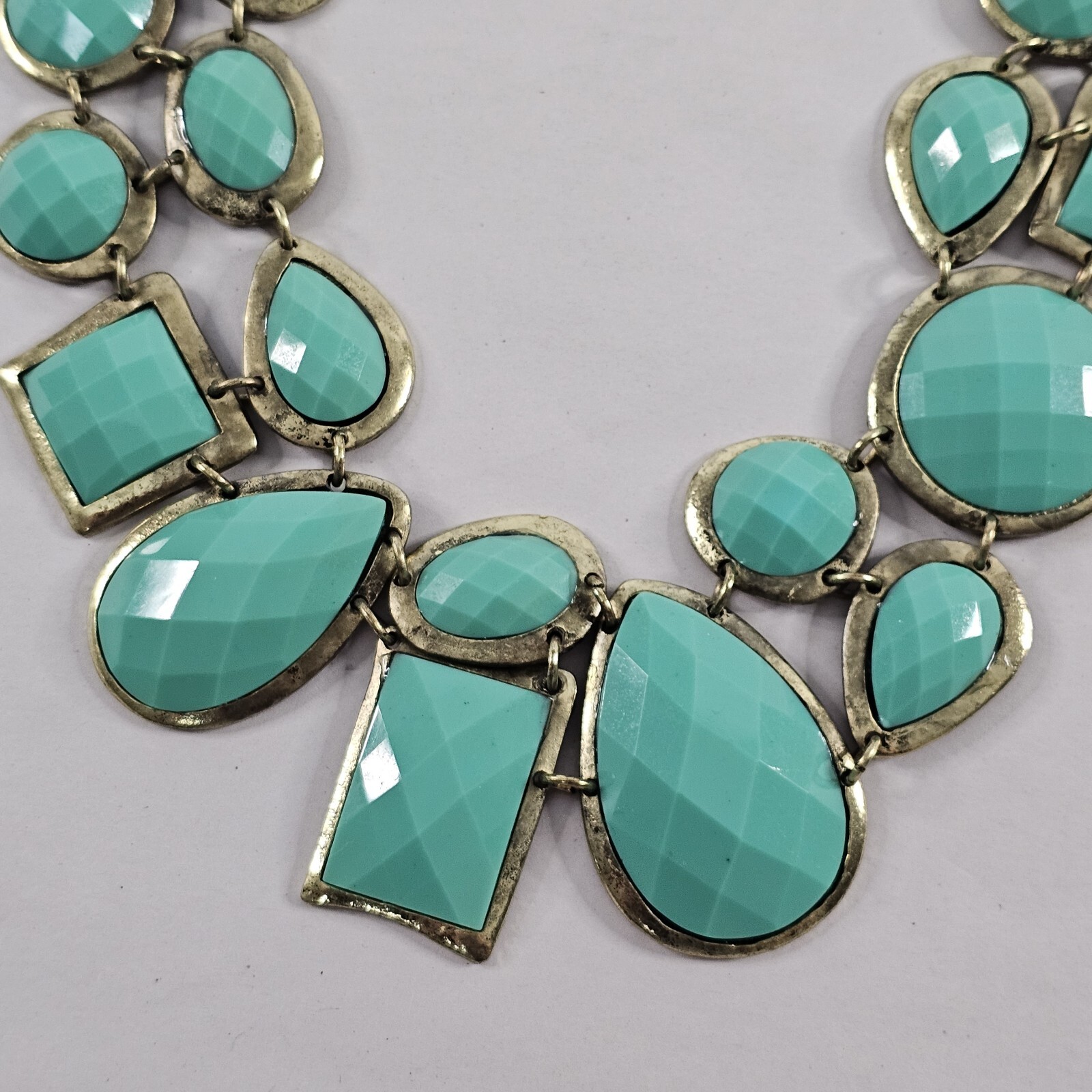 Simple Addiction Statement Necklace Light Green F… - image 4